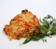 Кета с овощами по-испански