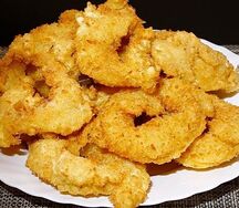 Кольца кальмара в сухарях