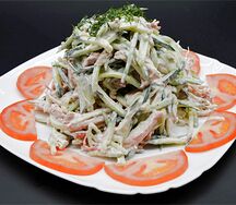 №423 Салат Куриное филе с огурцом