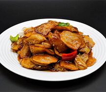 №454 Тушеные баклажаны с картофелем