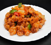 №515 Свинина в кисло-сладком соусе с ананасами