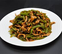 №466 Тушеная свинина с острым перцем соломкой