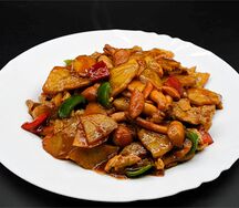 №450 Тушеный картофель с опятами 