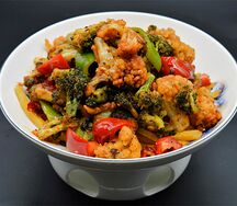 №471 Фондю из цветной капусты, брокколи и картофеля 