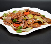 №531 Свинoй язык с болгарским перцем