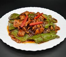 №465 Свинина с острым перцем жареная