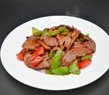 №532 Свиное сердце с болгарским перцем