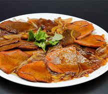 №535 Говядина пластиками в соевом соусе