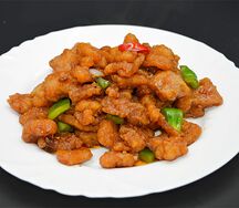 №558 Филе минтая в кисло-сладком соусе