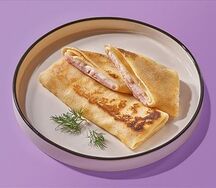 Блины с ветчиной и сыром