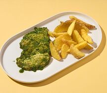 Айдахо с курицей и песто