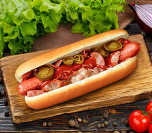 Хот-дог с беконом