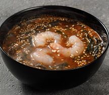 Кимчи суп с креветками