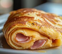 Мини-блин с ветчиной и сыром 