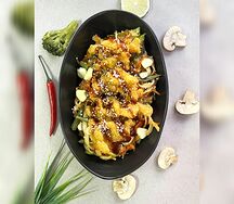 Хрустящая курица в устричном соусе
