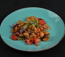 Цыпленок в манговом соусе 