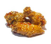 Фирменные куриные крылышки в соусе сладкий чили L