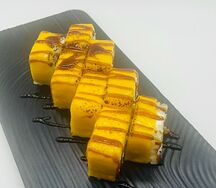 Ролл с сыром и крабом