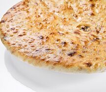 С мясом и грибами