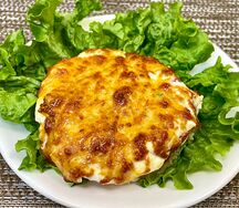 Котлета Сытная, запеченная с овощами