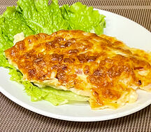 Куриная отбивная, запеченная с персиком