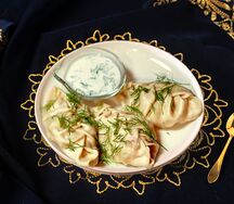 Манты с картофелем и свининой свининой