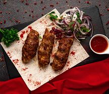 Люля-кебаб из свинины и говядины