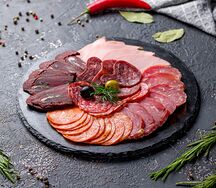 Мясное ассорти с горчицей