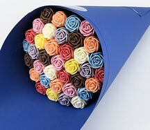 Сладкий букет из 37 шоколадных роз 
