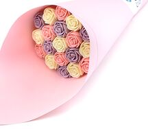 Сладкий букет из 19 шоколадных роз B19-R-BRF