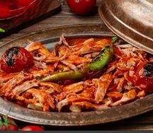 Шаурма на тарелке