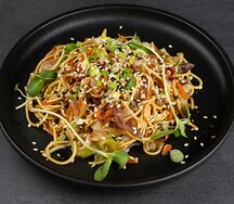 Яичная лапша c курицей