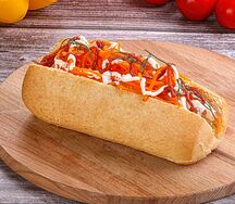 Хот-дог двойная сосиска 