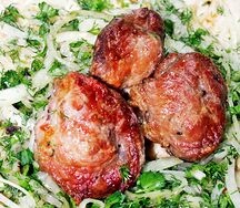 Шашлык из cвинoго окорока