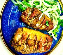 Шашлык из гусиной грудки по-испански 