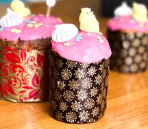 Кулич Сливочный маленький с вишней