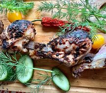 Шашлык из куриной голени