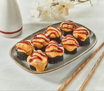 Маки с мидиями запеченный