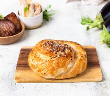 Улитка с мясом и баклажаном