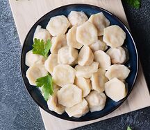 Пельмени с курочкой и сыром