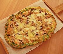 Пышная лепешка грибная