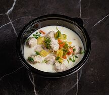 Сырный суп с фрикадельками