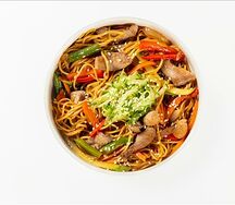 Яичная лапша со свининой