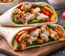 Шаурма с курицей и сыром
