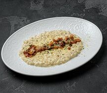 Сливочная перловая каша с заморским сыром