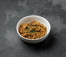 Гречка с белыми грибами