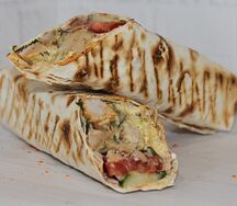 Шашлык из курицы в обычном лаваше стандарт
