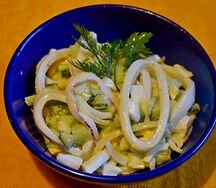 Салат Советский с кальмарами