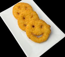 Смайлики из картофеля