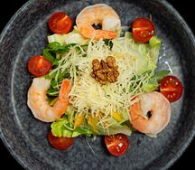 Руккола с креветками